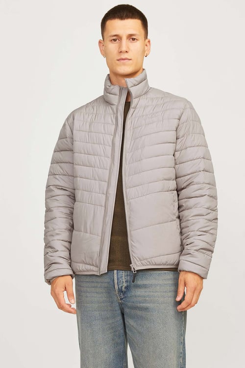 Essentials Jjestate Kapitoneli Regular Fit Dik Yaka Erkek Mont 12256985 BEJ