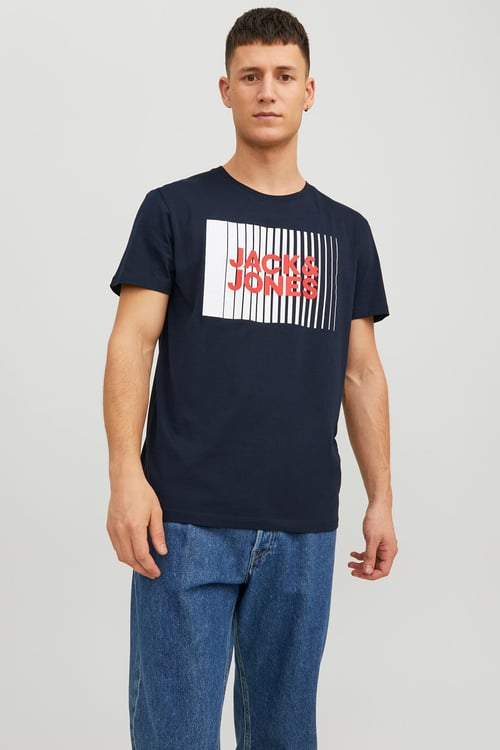 Essentials Pamuklu Slim Fit Bisiklet Yaka Erkek T Shirt 12233999 LACİVERT