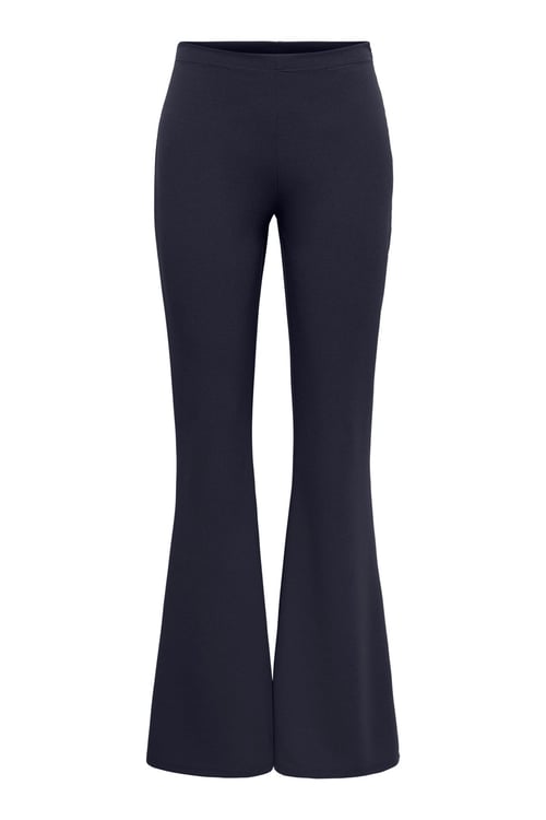 Flare Fit Yüksek Bel İspanyol Paça Kadın Pantolon 15383262 KOYU LACIVERT