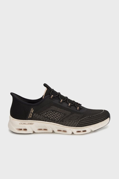 Glide Step Logolu Sneaker Kadın Ayakkabı 104610 BKGD SİYAH-GOLD