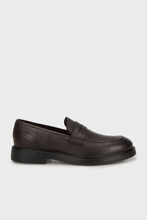 Hakiki Deri Loafer Erkek Ayakkabı 15222066K3 KAHVE