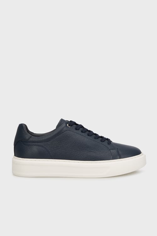 Hakiki Deri Sneaker Erkek Ayakkabı 15218639L2 LACİVERT