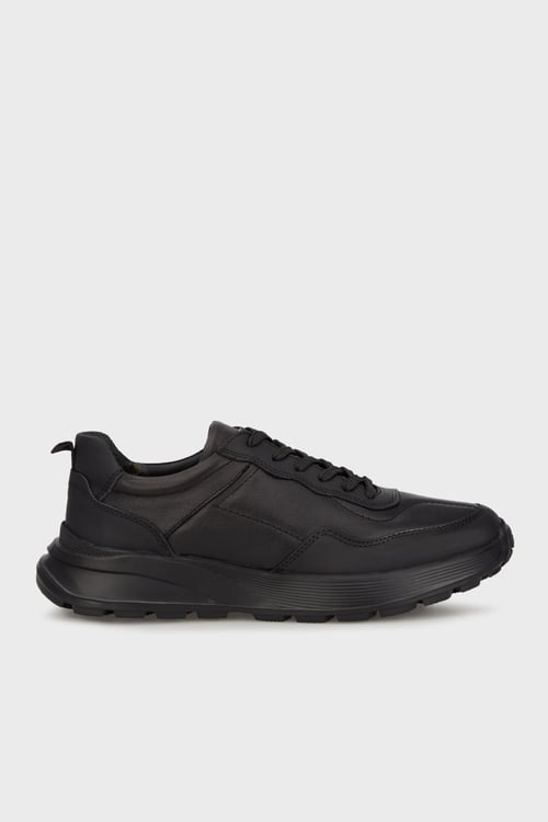 Hakiki Deri Sneaker Erkek Ayakkabı 15220342S1 SİYAH