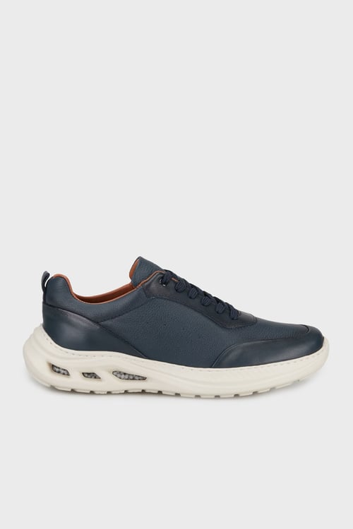 Hakiki Deri Sneaker Erkek Ayakkabı 15221300L2 LACİVERT