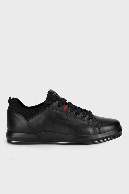 Hakiki Deri Sneaker Erkek Ayakkabı 15210397S6 SİYAH