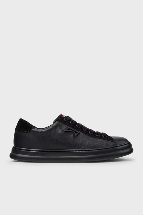 Hakiki Deri Sneaker Kadın Ayakkabı K201855-006 SİYAH