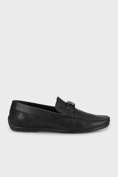 Hakiki Deri Toka Detaylı Loafer Erkek Ayakkabı 15221112S1 SİYAH