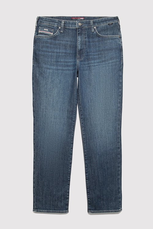 Hasan Pamuklu Comfort Fit Normal Bel Düz Paça Jeans Erkek Kot Pantolon 00066-90988 MAVİ