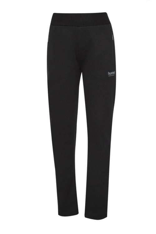 Hummel Logolu Pamuklu Regular Fit Boru Paça Erkek Çocuk Eşofman Altı 922385-2001 SİYAH