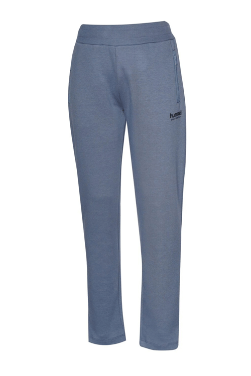 Hummel Logolu Pamuklu Regular Fit Boru Paça Erkek Çocuk Eşofman Altı 922385-8588 İNDİGO