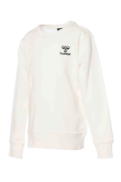 Hummel Pamuk Karışımlı Regular Fit Bisiklet Yaka Unisex Çocuk Sweat 921893-9003 BEYAZ