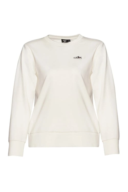 Hummel Pamuklu Regular Fit Bisiklet Yaka Bayan Sweat 922173-9003 BEYAZ