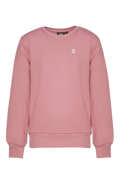 Hummel Pamuklu Regular Fit Bisiklet Yaka Logolu Unisex Çocuk Sweat 922379-3325 GÜL KURUSU