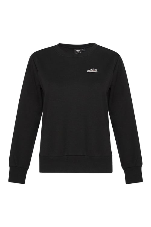 Hummel Pamuklu Regular Fit Bisiklet Yaka Bayan Sweat 922173-2001 SİYAH