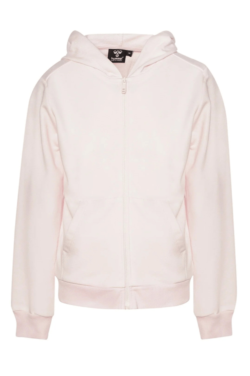 Hummel Pamuklu Regular Fit Kapüşonlu Fermuarlı Unisex Çocuk Sweat 921599-9877 PEMBE