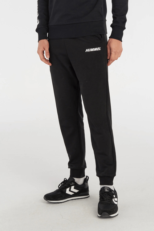 Hummel Pamuklu Regular Fit Normal Bel Erkek Eşofman Altı 931982-2001 SİYAH