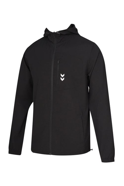 Hummel Regular Fit Logolu Kapüşon Yaka Erkek Eşofman Üstü 922514-2001 SİYAH