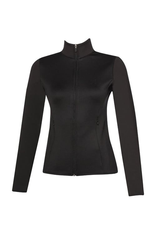 Hummel Streç Slim Fit Dik Yaka Fermuarlı Bayan Sweat 922369-2001 SİYAH