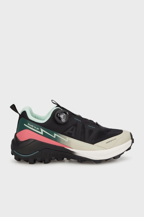 Humtto Logolu File Detaylı Kalın Taban Sneaker Bayan Ayakkabı 679-860714B SİYAH-BEJ
