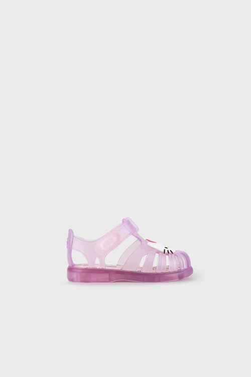 Igor Tobby V.Kıtty Kaymayı Önleyen Flex Foam Cırtlı Kız Çocuk Sandalet S10268 PEMBE
