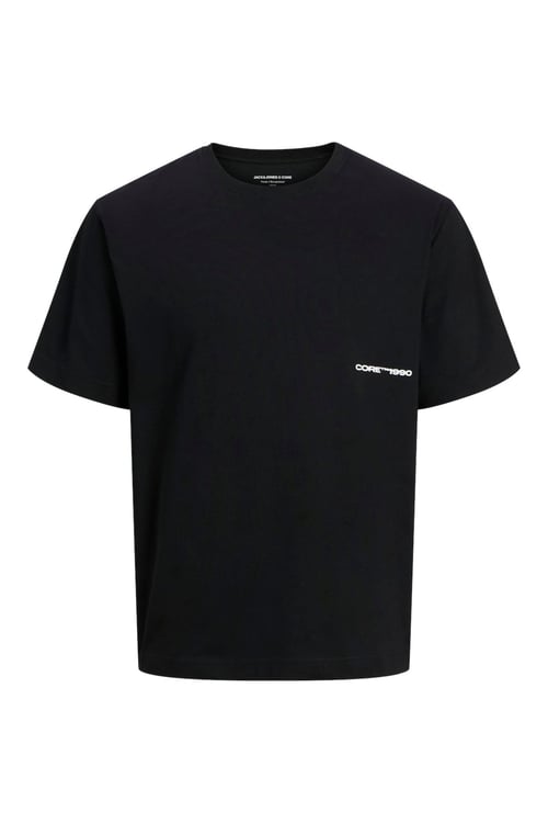Jack & Jones Core Jcoprime Regular Fit Bisiklet Yaka Sırt Baskılı Erkek T Shirt 12276586 SİYAH