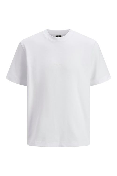 Jack & Jones Core Jcotarmac % 100 Pamuk Relaxed Fit Bisiklet Yaka Erkek T Shirt 12273217 BEYAZ