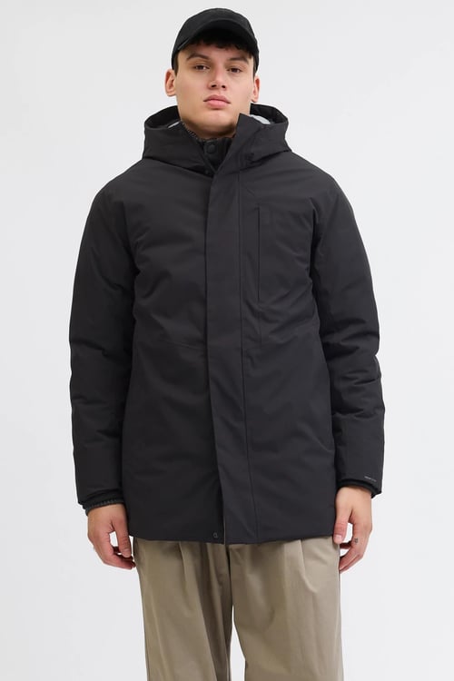 Jack & Jones Essentials Jjekeen Regular Fit Kapüşon Yaka Erkek Mont 12278782 SİYAH