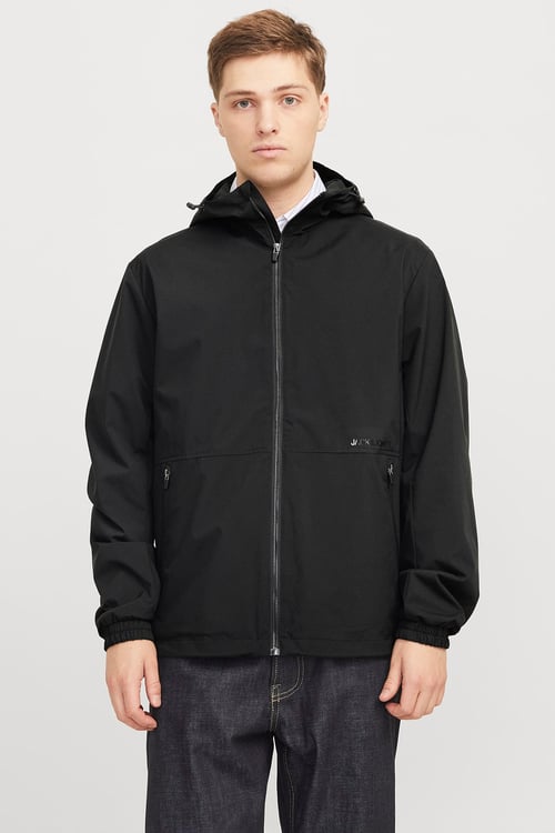 Jack & Jones Essentials Jjeurban Regular Fit Kapüşonlu Mevsimlik Erkek Ceket 12268606 SİYAH
