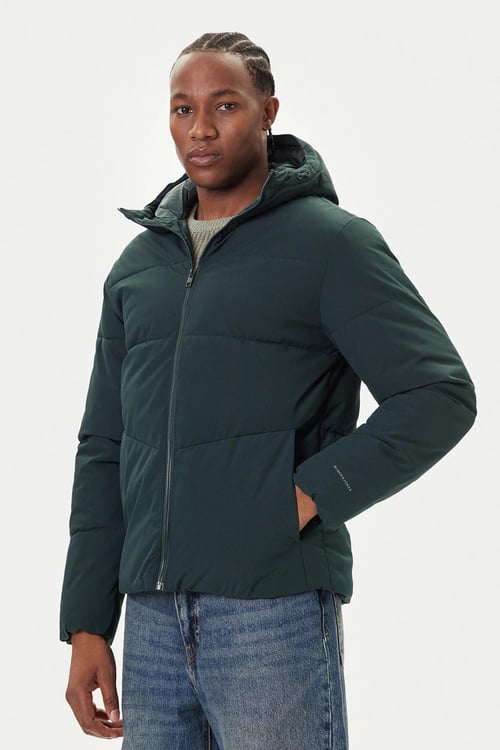 Jack & Jones Jjglobal Regular Fit Kapüşonlu Erkek Mont 12283517 İNDİGO