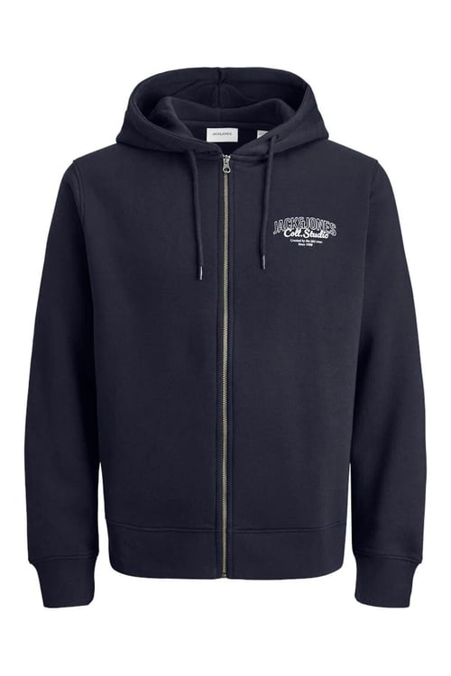 Jack & Jones Jjmakoto Pamuk Karışımlı Regular Fit Kapüşonlu Erkek Sweat 12278607 LACİVERT