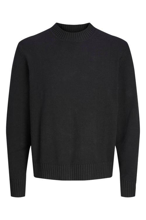 Jack & Jones Originals Jorfrederiksberg Pamuk Karışımlı Bisiklet Yaka Örme Erkek Kazak 12262038 SİYAH