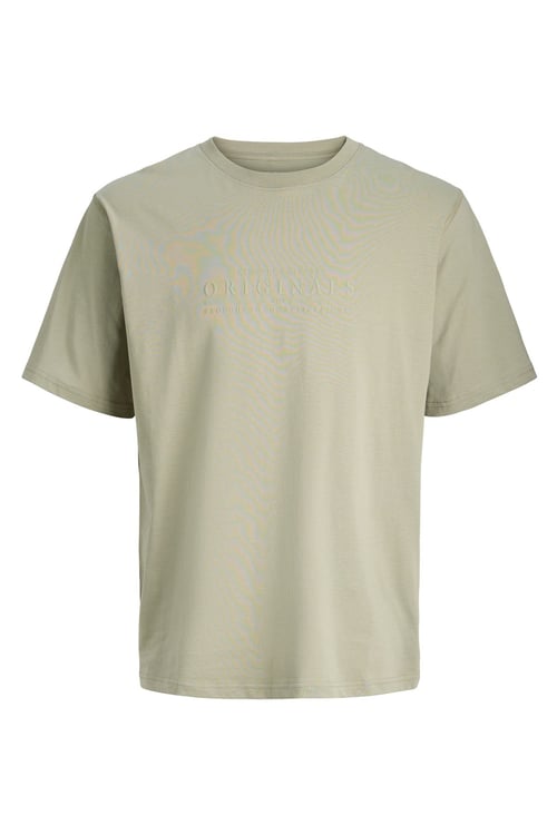 Jack & Jones Originals Logolu Pamuklu Regular Fit Bisiklet Yaka Erkek T Shirt 12290315 AÇIK YEŞİL