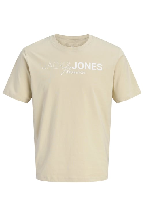 Jack & Jones Plus Jprblaneo % 100 Pamuk Normal Kesim Baskılı Bisiklet Yaka Erkek T Shirt 12298342 Olive
