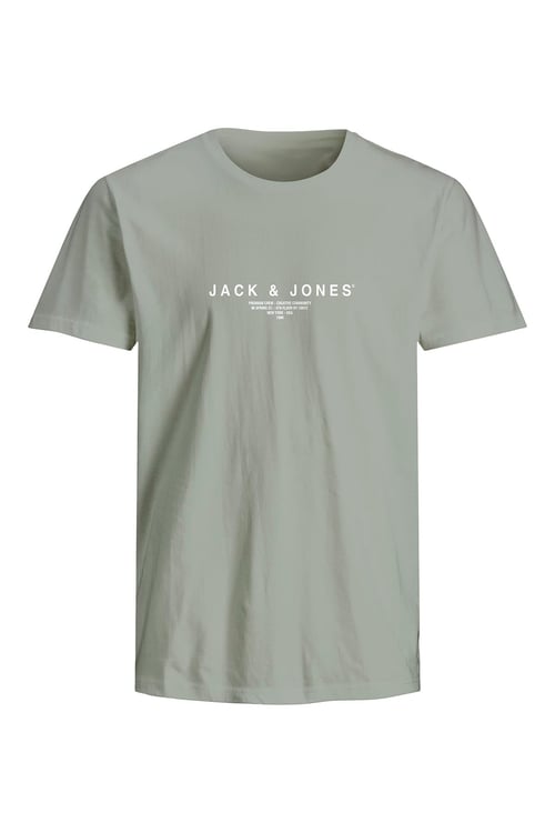 Jack & Jones Premium Jprblaharris % 100 Pamuk Regular Fit Logolu Erkek T Shirt 12276646 AÇIK YEŞİL