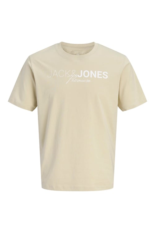 Jack & Jones Premium Jprblaneo % 100 Pamuk Normal Kalıp Baskılı Bisiklet Yaka Erkek T Shirt 12298018 Olive