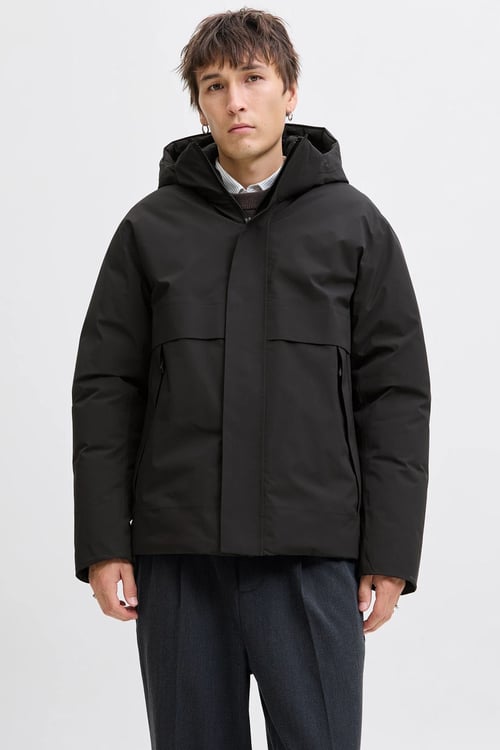 Jack & Jones Premium Jprccmoon Regular Fit Kapüşonlu Erkek Mont 12280905 SİYAH