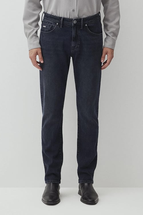 Jake Pamuklu Skinny Fit Normal Bel Dar Paça Jeans Erkek Kot Pantolon 0042289403 LACİVERT