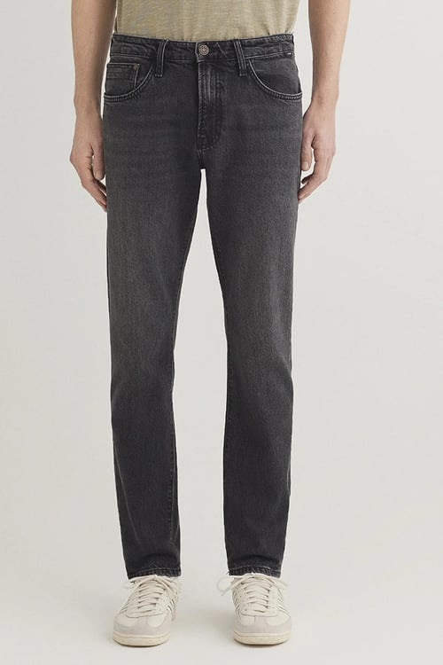 Jake Skinny Fit Normal Bel Dar Paça Jeans Erkek Kot Pantolon 0042288295 KOYU GRİ