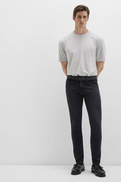 James Pamuklu Skinny Fit Normal Bel Dar Paça Jeans Erkek Kot Pantolon 0042490647 ANTRASİT