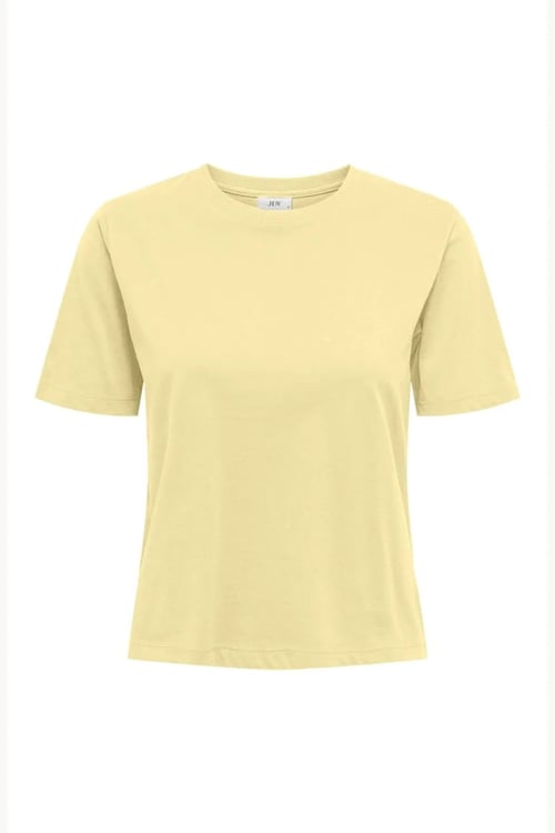 Jdy Jdyrex % 100 Pamuk Regular Fit Yuvarlak Yaka Kadın T Shirt 15344612 SARI