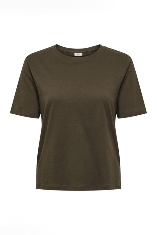 Jdy Jdyrex % 100 Pamuk Regular Fit Yuvarlak Yaka Kadın T Shirt 15344612 KOYU KAHVE