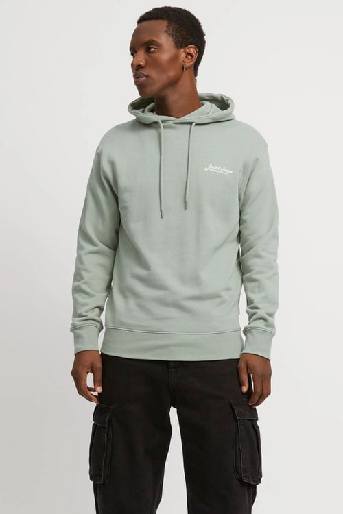 Jjbeau Pamuklu Regular Fit Kapüşonlu Erkek Sweat 12268436 YEŞİL