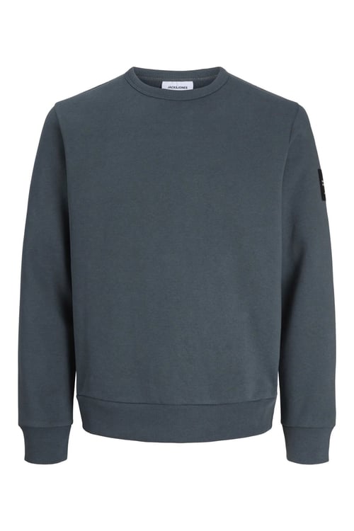 Jjcleveland Pamuklu Bisiklet Yaka Erkek Sweat 12298440 İNDİGO