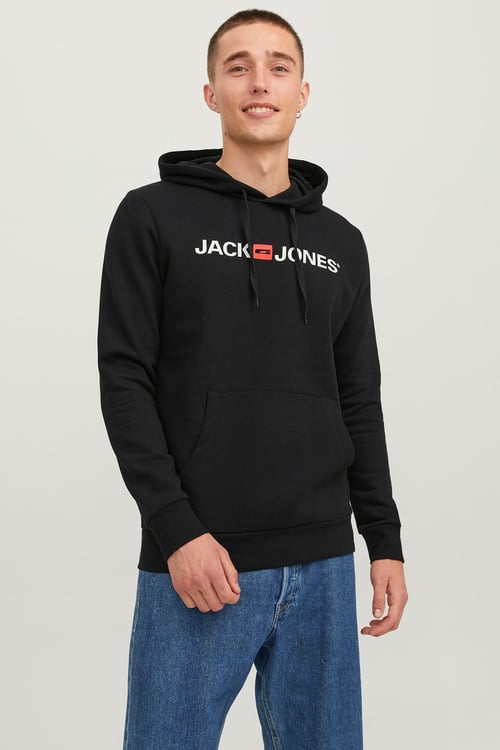 Jjecorp Old Logo Regular Kapüşonlu  12137054 Erkek Sweat 1213-7054 SİYAH