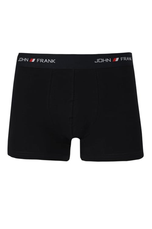 John Frank Logolu Pamuklu Erkek Boxer JFB111 LACİVERT