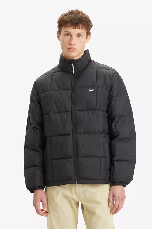 Kapitoneli Regular Fit Dik Yaka Erkek Mont A8568-0000 SİYAH