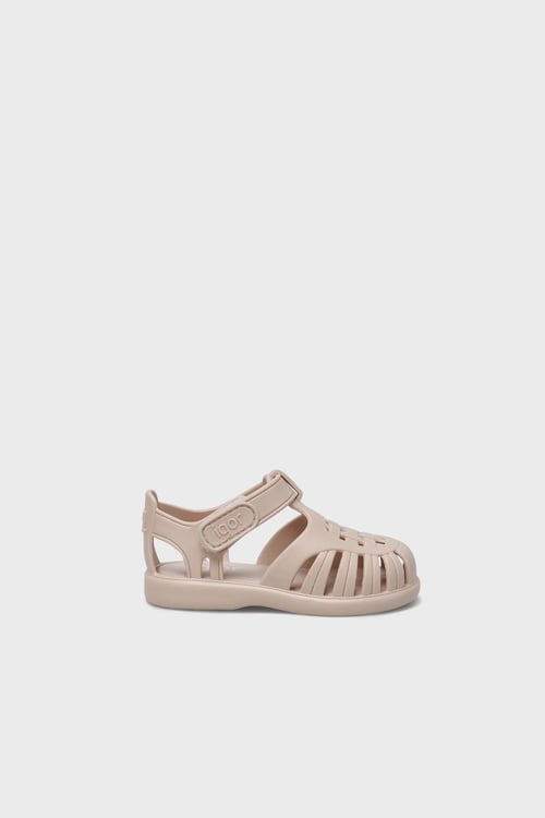 Kaymayı Önleyen Flex Foam Cırtlı Unisex Çocuk Sandalet S10271 Fil Dişi
