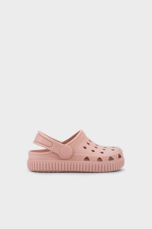 Kaymaz Tırtıklı Yazlık Unisex Çocuk Sandalet S10316 PUDRA
