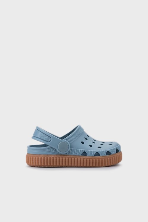 Kaymaz Tırtıklı Yazlık Unisex Çocuk Sandalet S10315 MAVİ