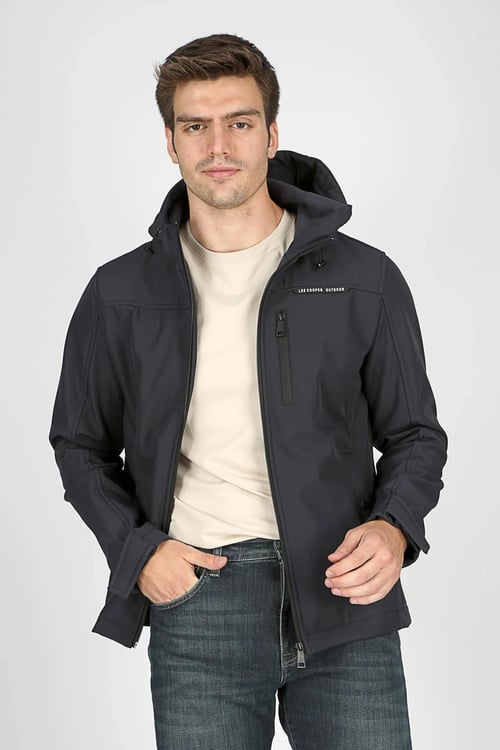 Lee Cooper New Neron Regular Fit Dik Yaka Kapüşonlu Erkek Mont 251 LCM 232009 2501 LACİVERT